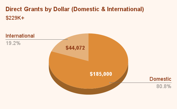 Direct Grants by Dollar (Domestic & International) (4)