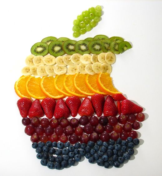 Apple-shaped fruit