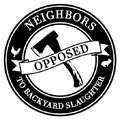 Neighbors Against Backyard Slaughter logo